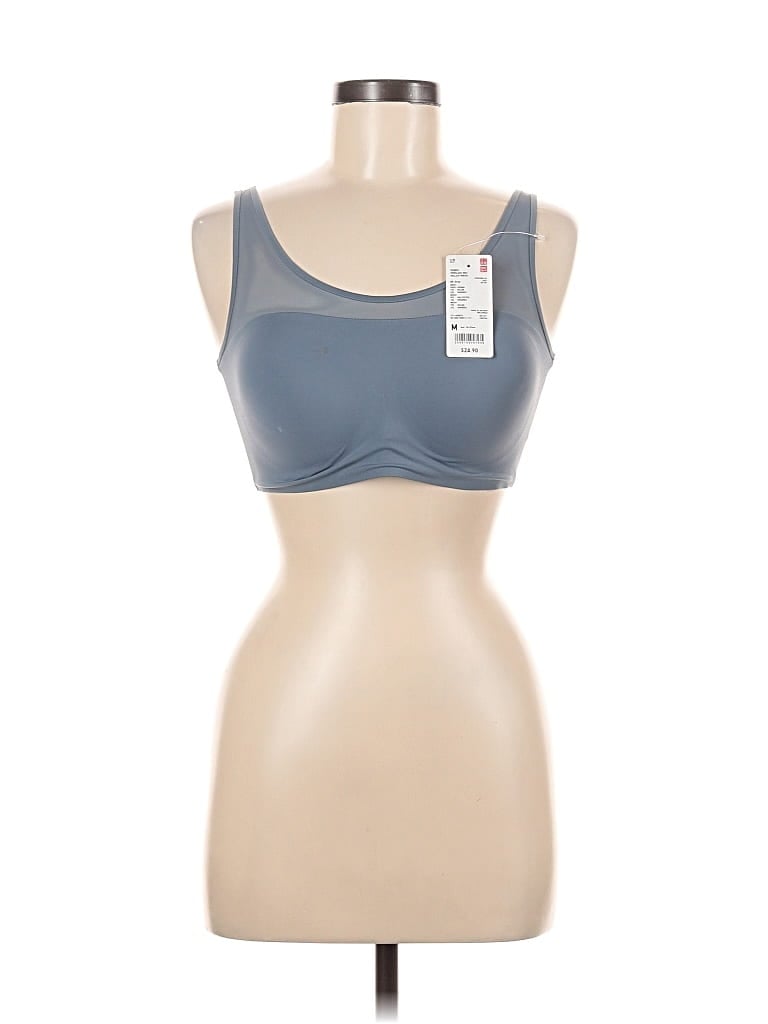 Pre-owned Uniqlo Sports Bra In Gray