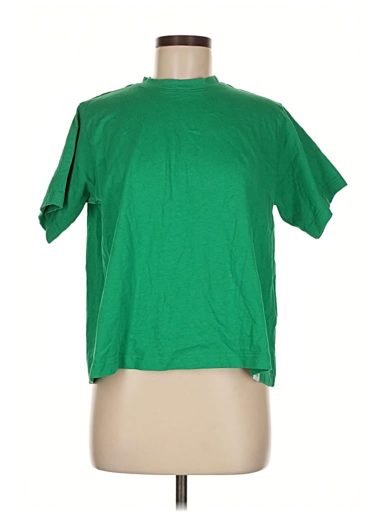 Pre-owned Shiny By Nature Short Sleeve T-shirt In Green