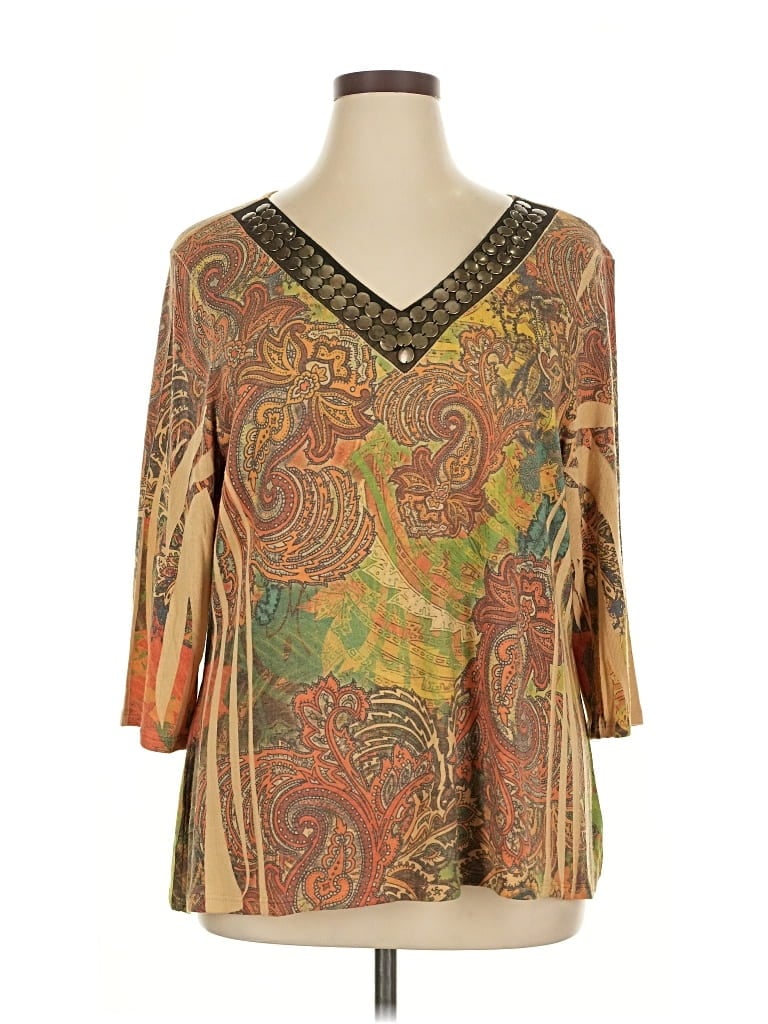 Pre-owned Carole Little Cardigan Sweater In Gold