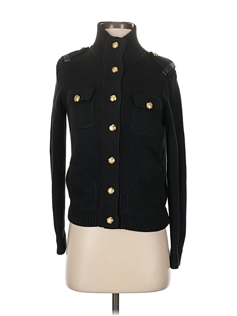 Pre-owned Polo Ralph Lauren Cardigan Sweater In Black