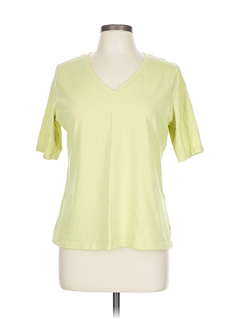 Pre-owned Chico's Short Sleeve T-shirt In Green