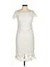Unbranded 100% Polyester Ivory Cocktail Dress Size M - photo 1