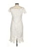 Unbranded 100% Polyester Ivory Cocktail Dress Size M - photo 2