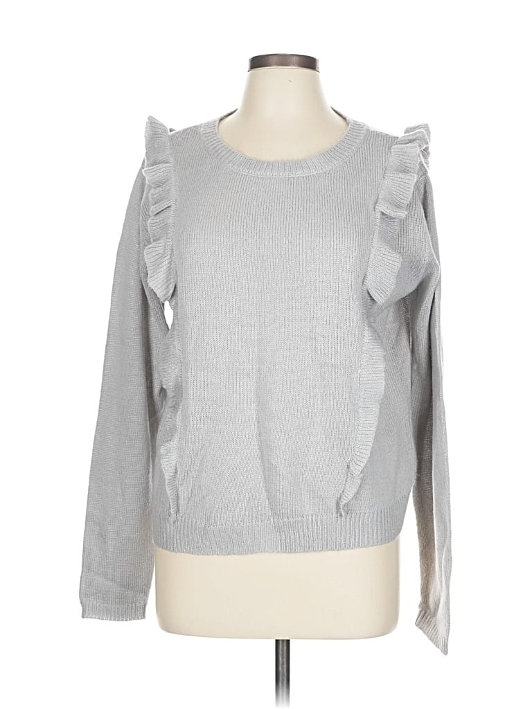 Pre-owned Bcbgeneration Pullover Sweater In Silver