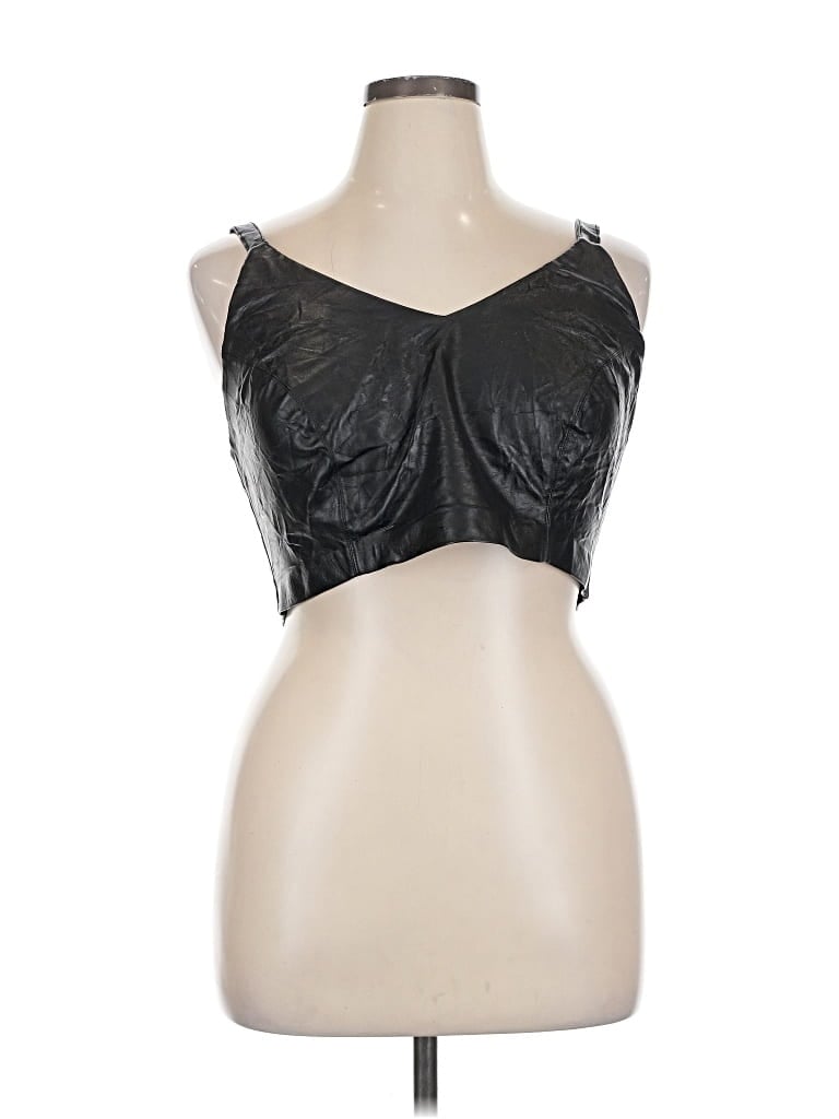 Pre-owned Eloquii Tank Top Black Strapless Neckline Tops