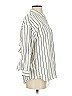 Joie Stripes Ivory 3/4 Sleeve Button-Down Shirt Size XS - photo 4
