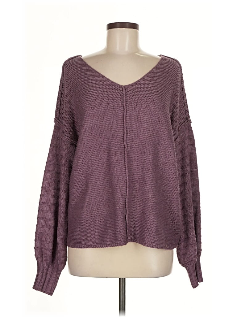 Pre-owned Pink Clover Cardigan Sweater In Purple