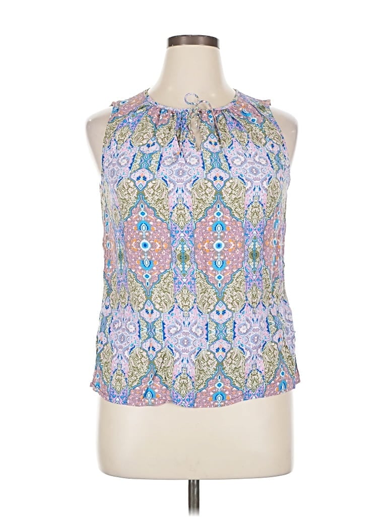 Pre-owned Crosby Sleeveless Blouse In Blue