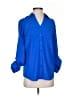 Talbots 100% Polyester Blue 3/4 Sleeve Blouse Size S - photo 1