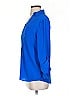 Talbots 100% Polyester Blue 3/4 Sleeve Blouse Size S - photo 5