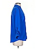 Talbots 100% Polyester Blue 3/4 Sleeve Blouse Size S - photo 4