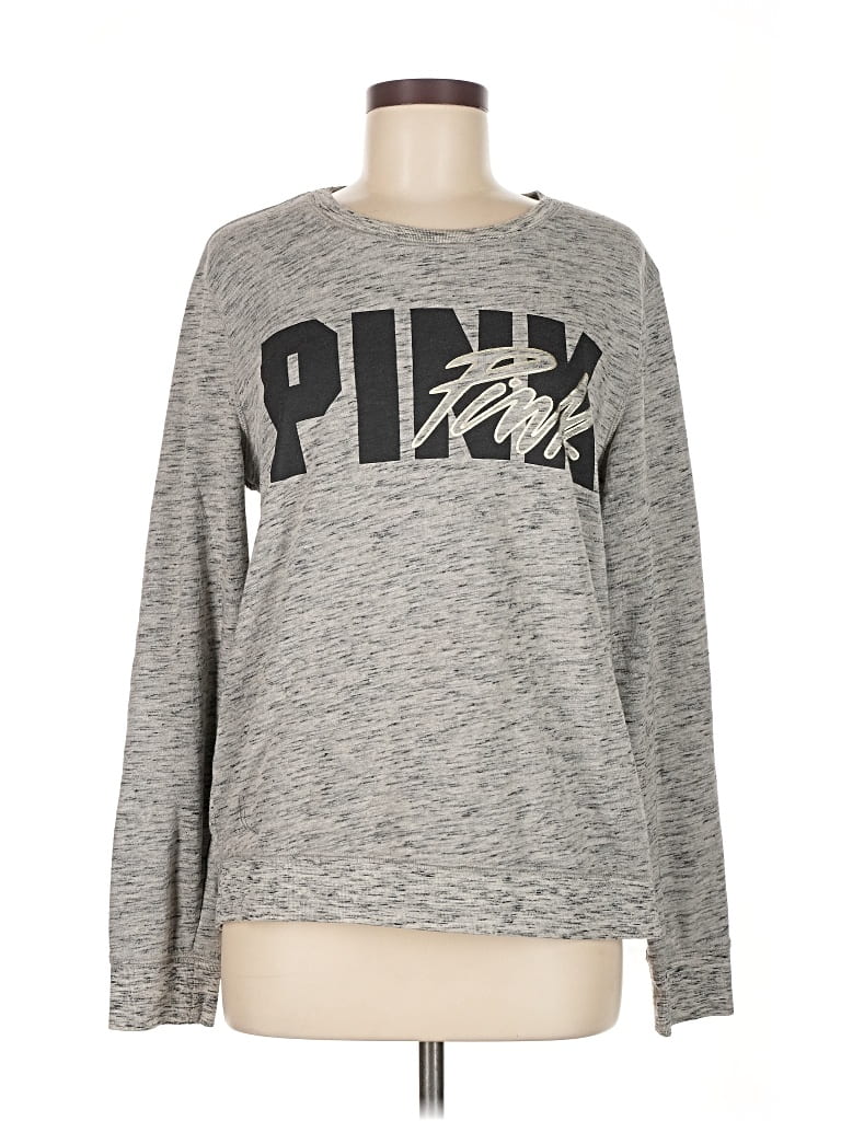 Pre-owned Victoria's Secret Pink Sweatshirt In Gray