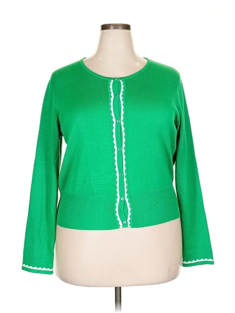 Pre-owned Belle Poque Cardigan Sweater In Green