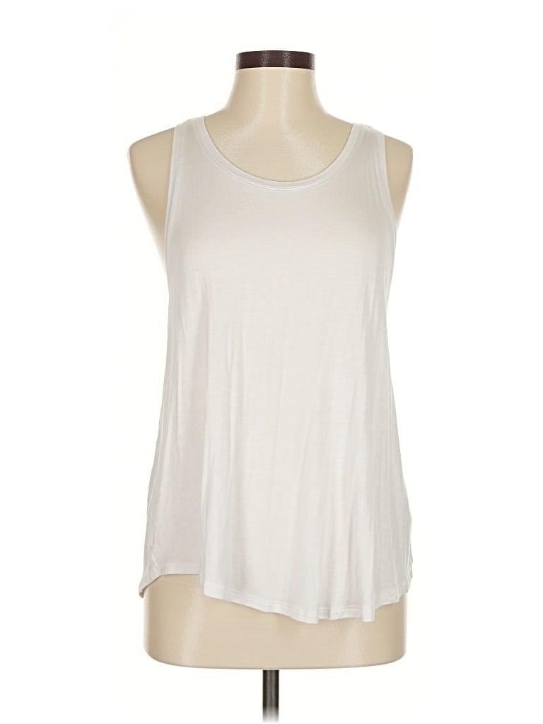 Pre-owned Mudd Tank Top Ivory Halter Neckline Tops In White