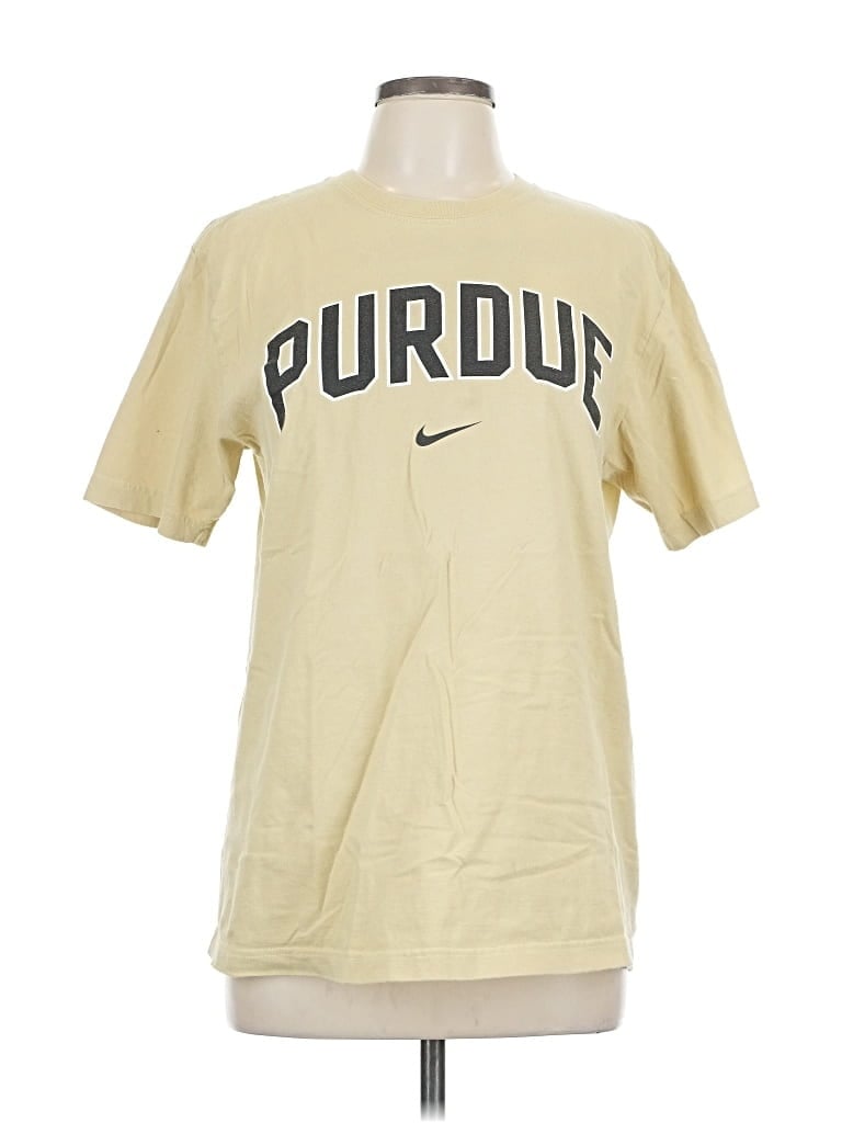 Pre-owned Nike Short Sleeve T-shirt In Gold