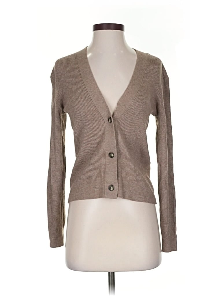 Pre-owned Uniqlo Cardigan Sweater In Brown