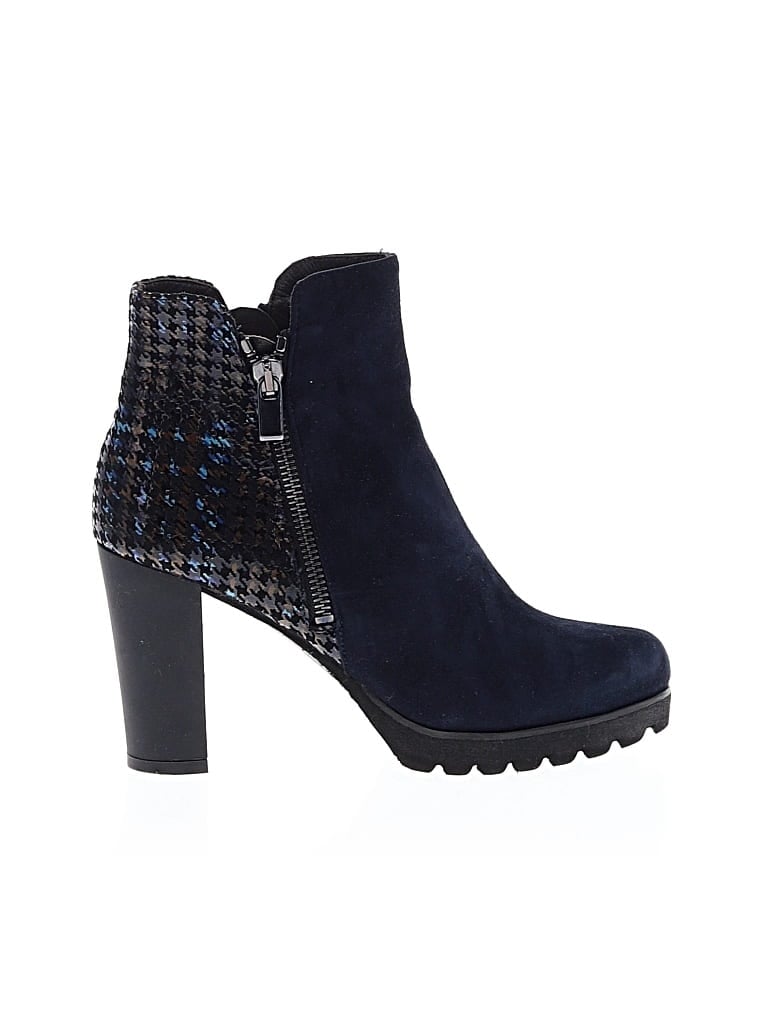 Pre-owned Brunate Ankle Boots In Blue