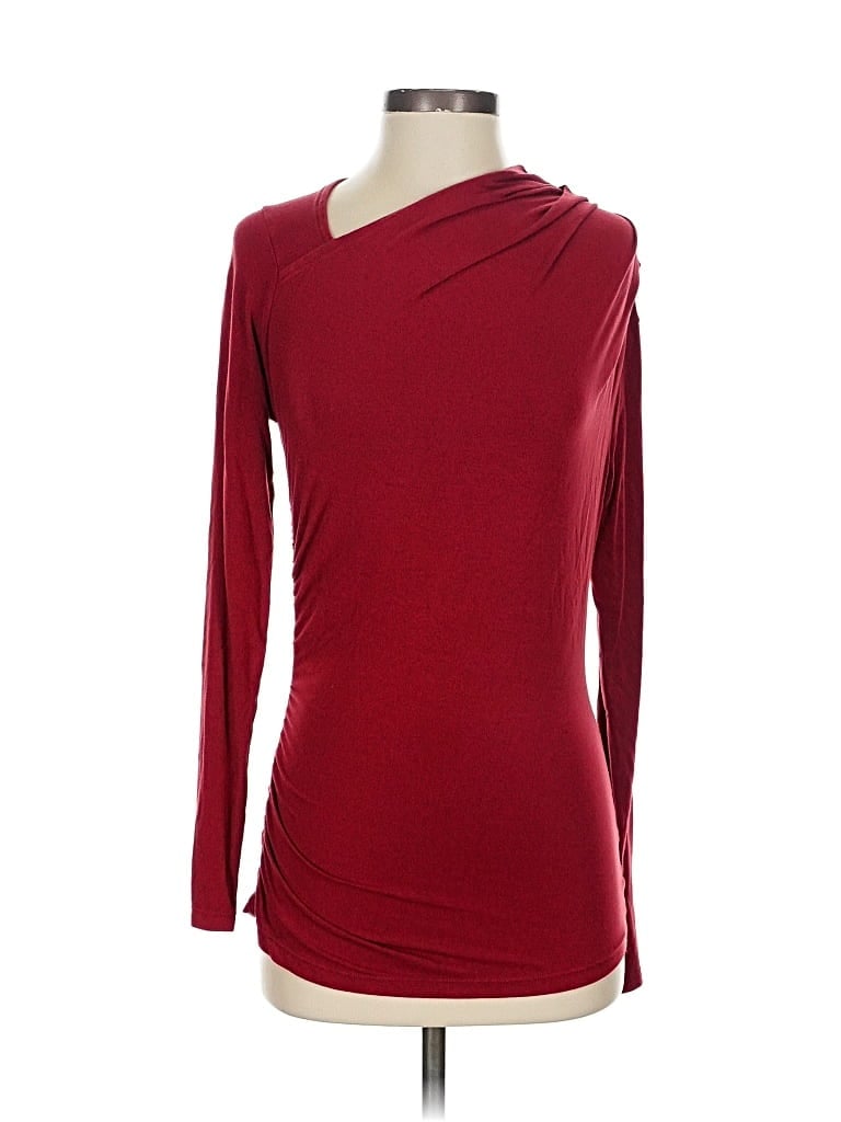 Pre-owned Kiragrace 3/4 Sleeve T-shirt In Burgundy
