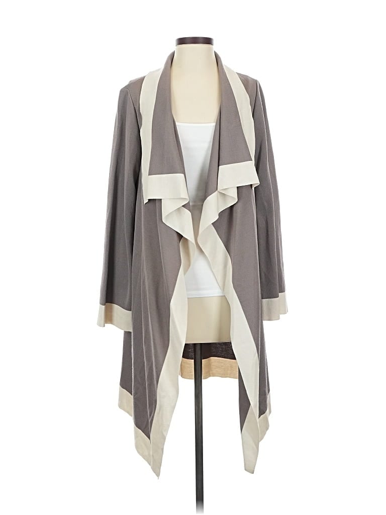 Pre-owned St John Cardigan Sweater In Gray