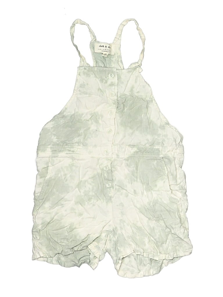 Pre-owned Cloth & Stone X Anthropologie Overall Shorts In Green