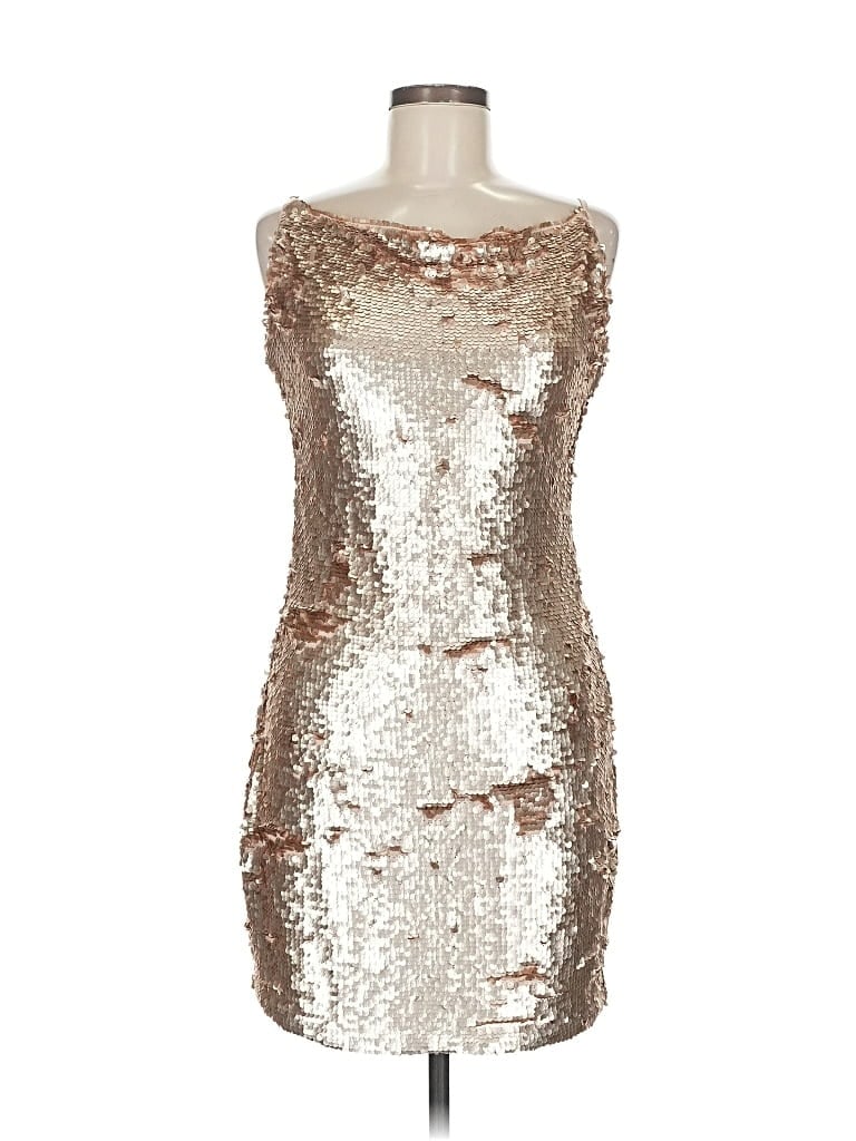 Pre-owned Aakaa Cocktail Dress In Silver