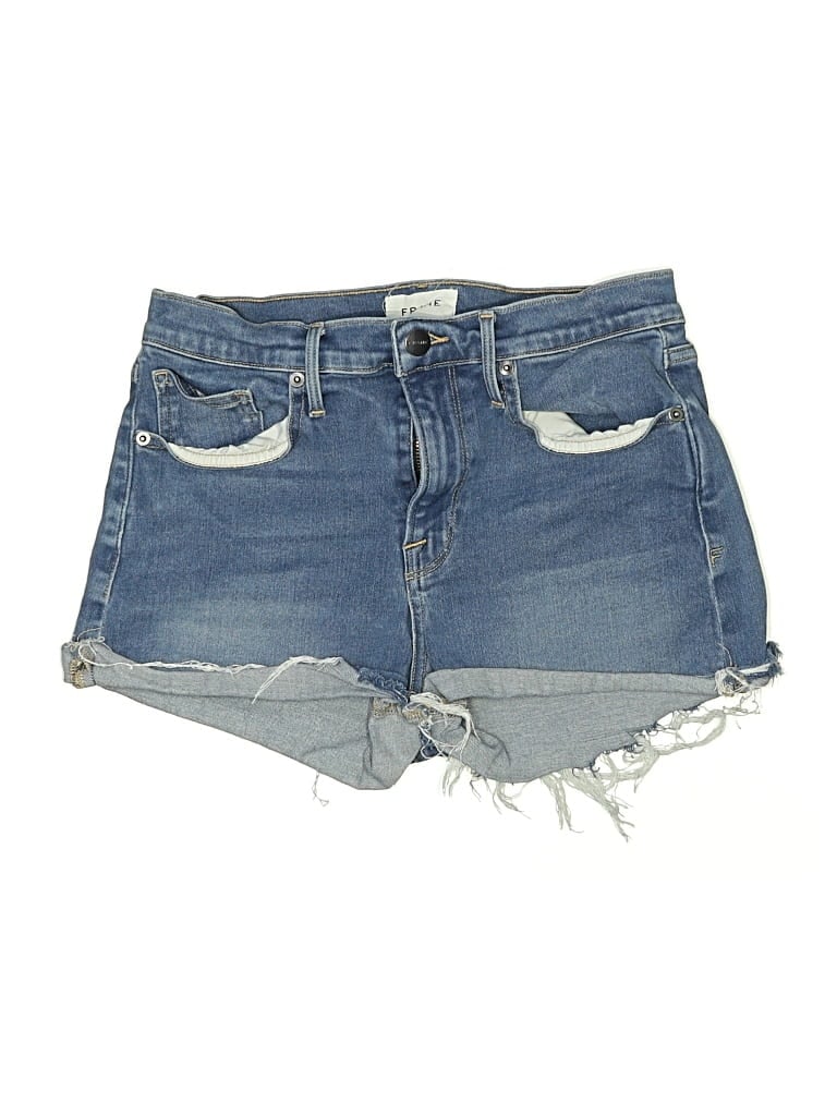 Pre-owned Frame Denim Shorts In Blue