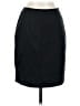Petite Sophisticate Solid Black Wool Skirt Size 4 - photo 1