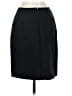 Petite Sophisticate Solid Black Wool Skirt Size 4 - photo 2