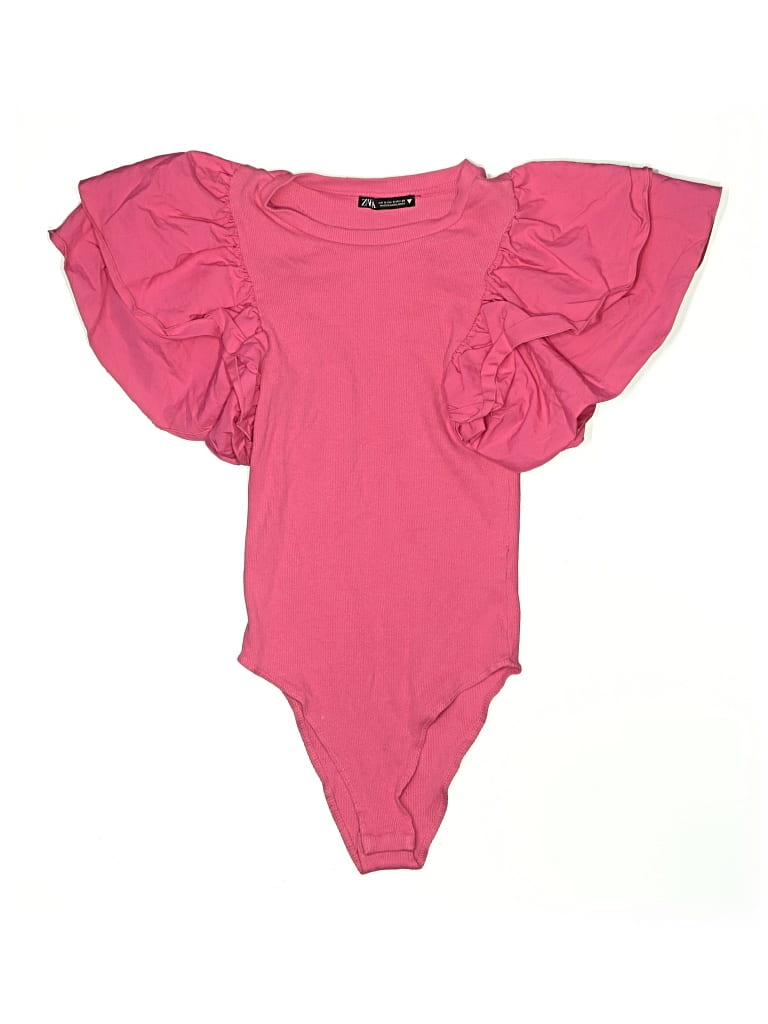 Pre-owned Zara Bodysuit In Pink