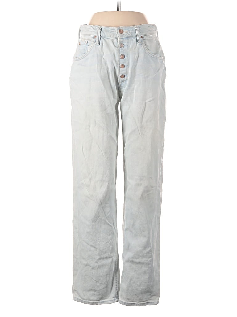 Pre-owned Mother Jeans In Silver