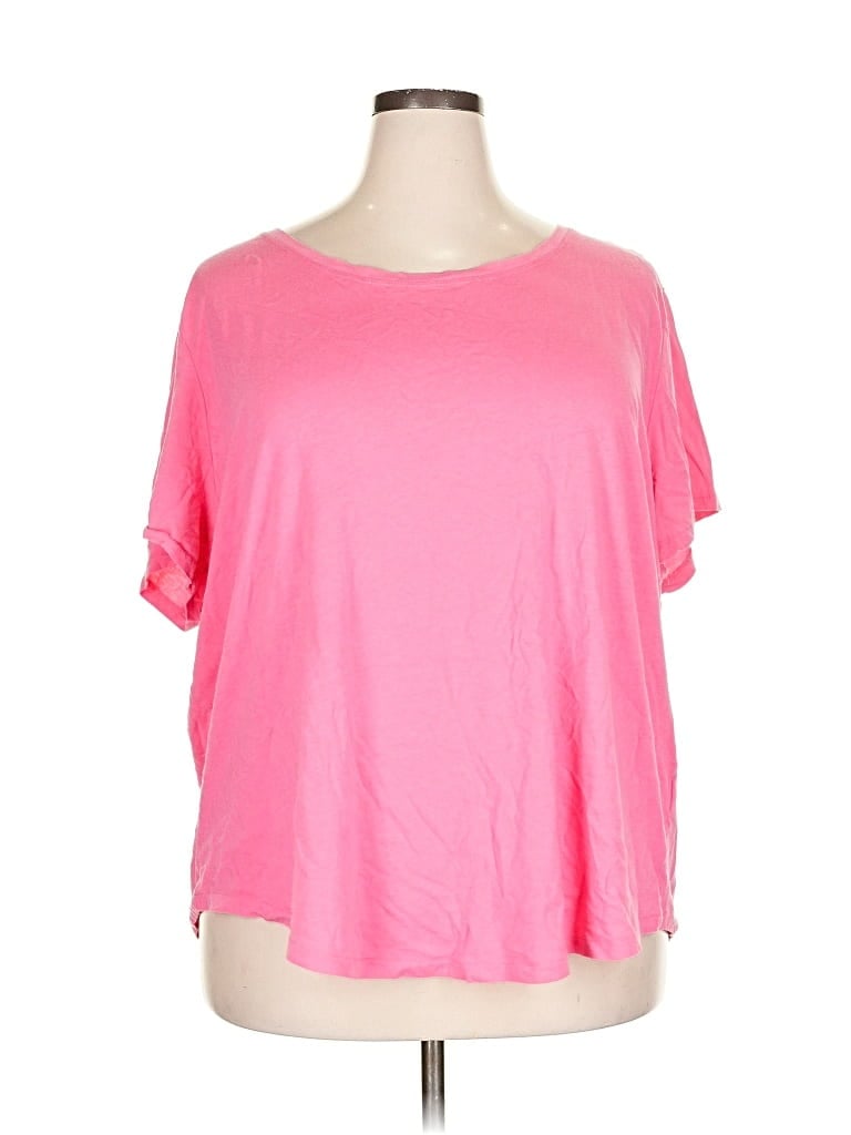 Pre-owned H&m Short Sleeve T-shirt In Pink