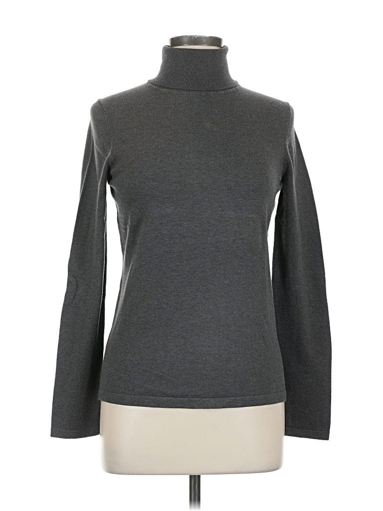 Pre-owned Talbots Turtleneck Sweater In Gray