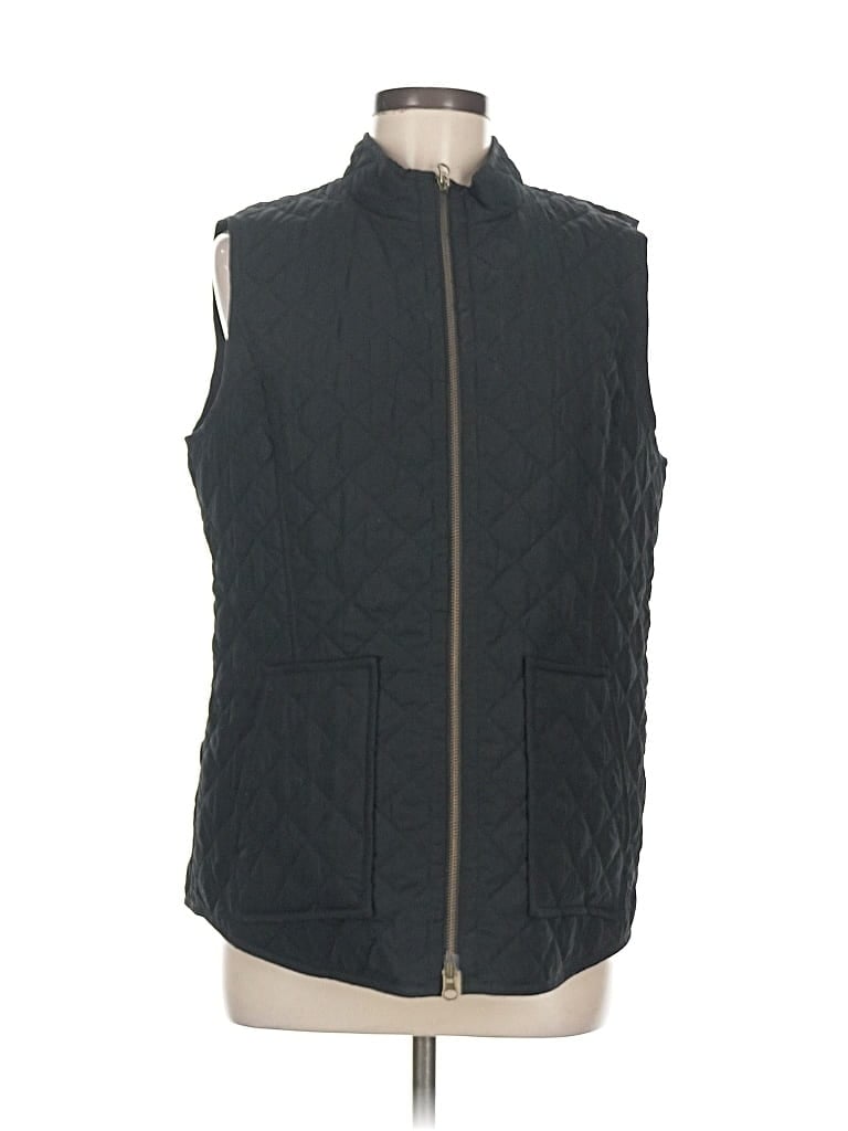 Pre-owned Jjill Vest In Black