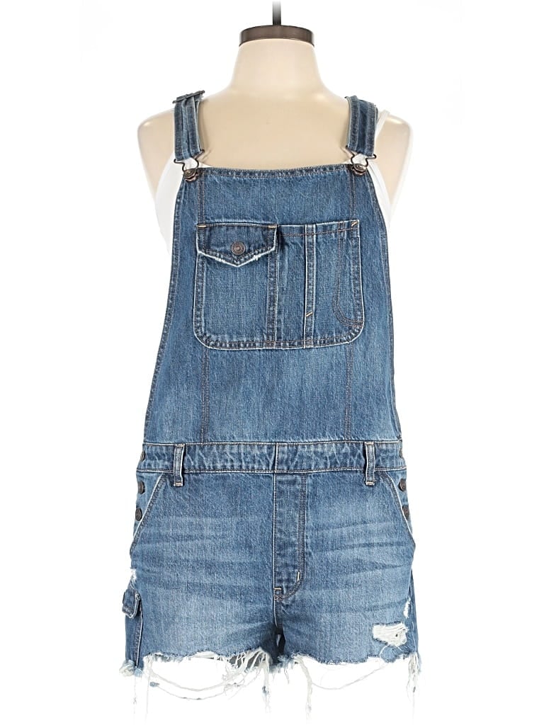 Pre-owned American Eagle Outfitters Overall Shorts In Blue