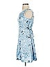 D.B.Y. Ltd 100% Polyester Print Blue Cocktail Dress Size 5 - 6 - photo 5
