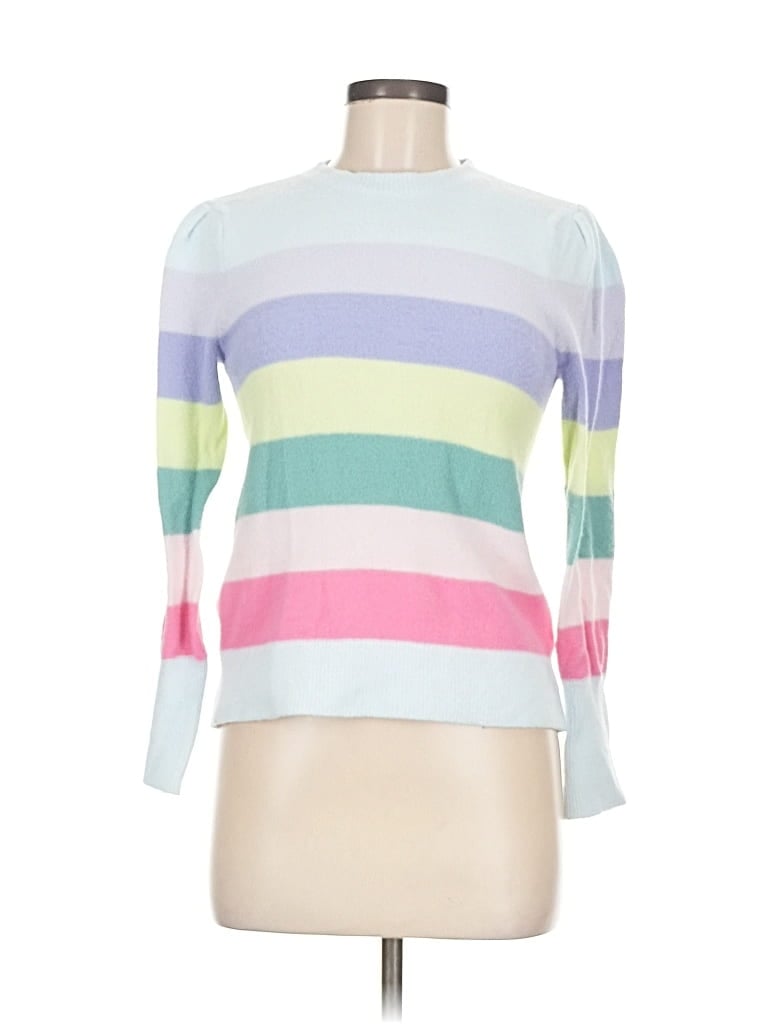 Pre-owned Ann Taylor Loft Pullover Sweater In White