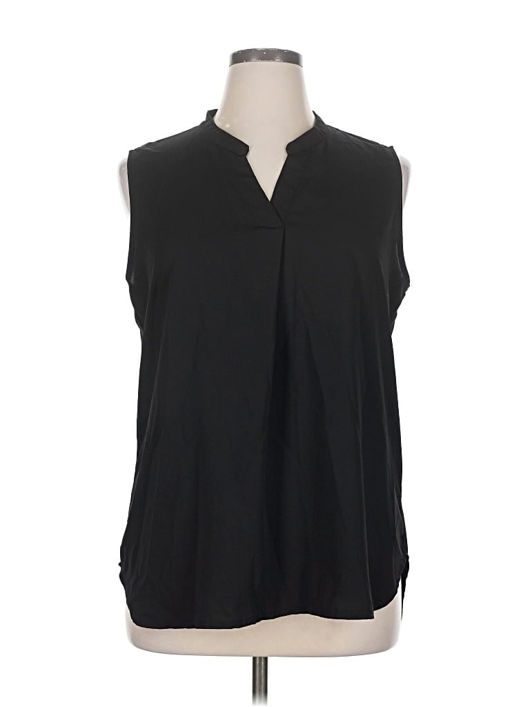 Pre-owned Timeson Sleeveless Blouse In Black