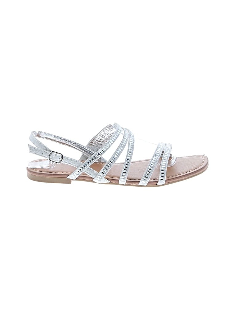 Pre-owned Wonder Nation Kids' Sandals In Silver