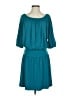 Express Solid Teal Casual Dress Size S - photo 1