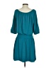 Express Solid Teal Casual Dress Size S - photo 2