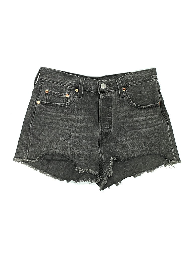 Pre-owned Levi's Denim Shorts In Gray