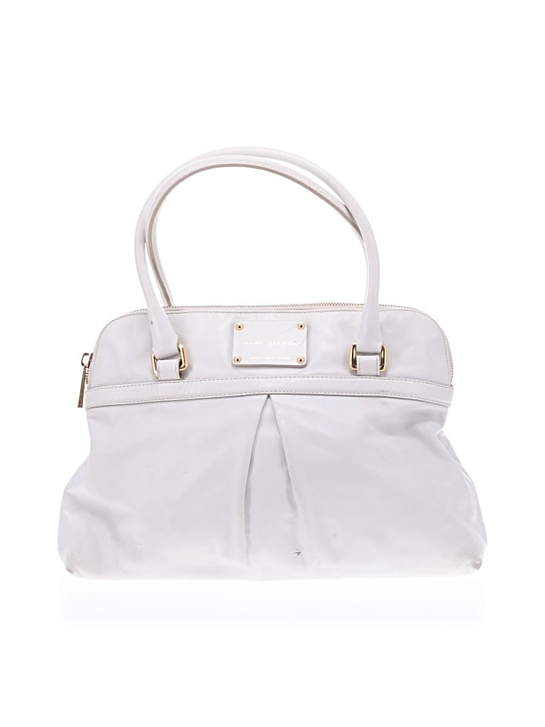 Pre-owned Marc Jacobs Leather Shoulder Bag In White