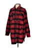 C&C California 100% Polyester Plaid Red Coat Size S - photo 1
