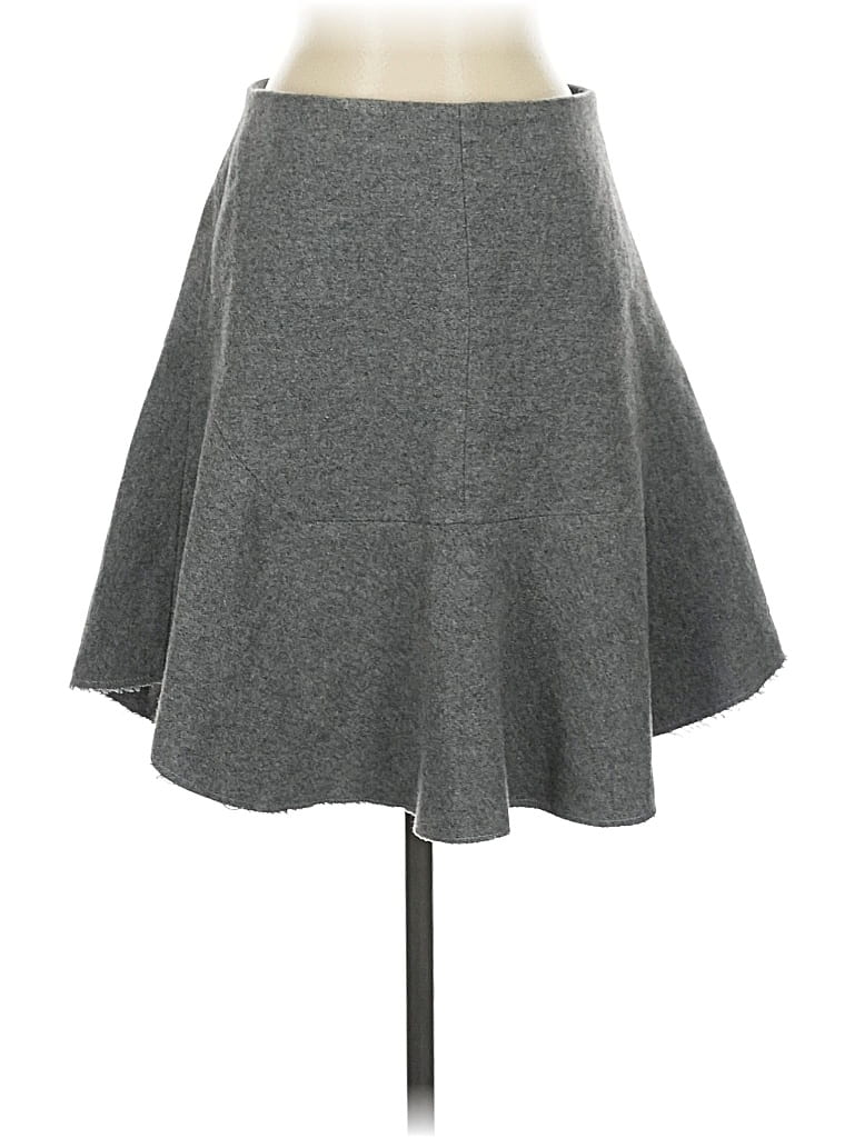Pre-owned Madewell Wool Skirt In Gray