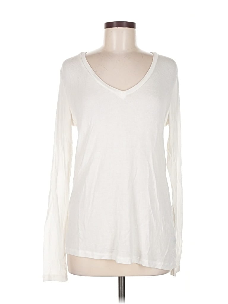 Pre-owned David Lerner Long Sleeve T-shirt In White