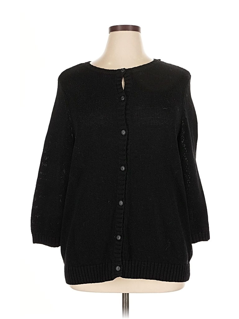 Pre-owned Polo Ralph Lauren Cardigan Sweater In Black
