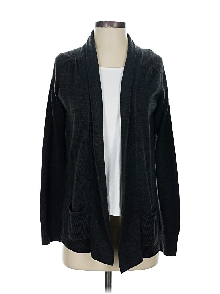Pre-owned Karen Scott Cardigan Sweater In Black