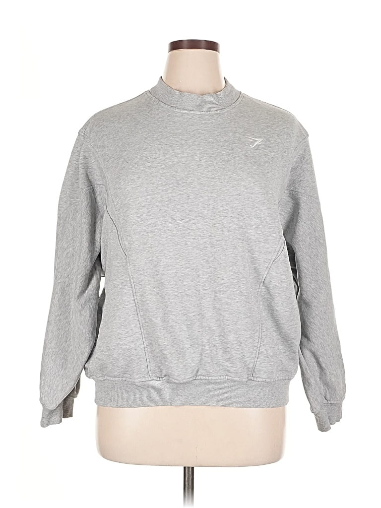 Pre-owned Gymshark Sweatshirt In Silver