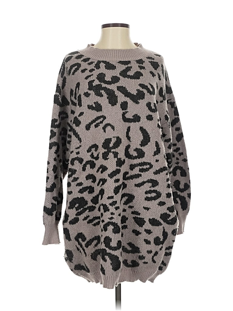 Pre-owned Unbranded Pullover Sweater In Gray