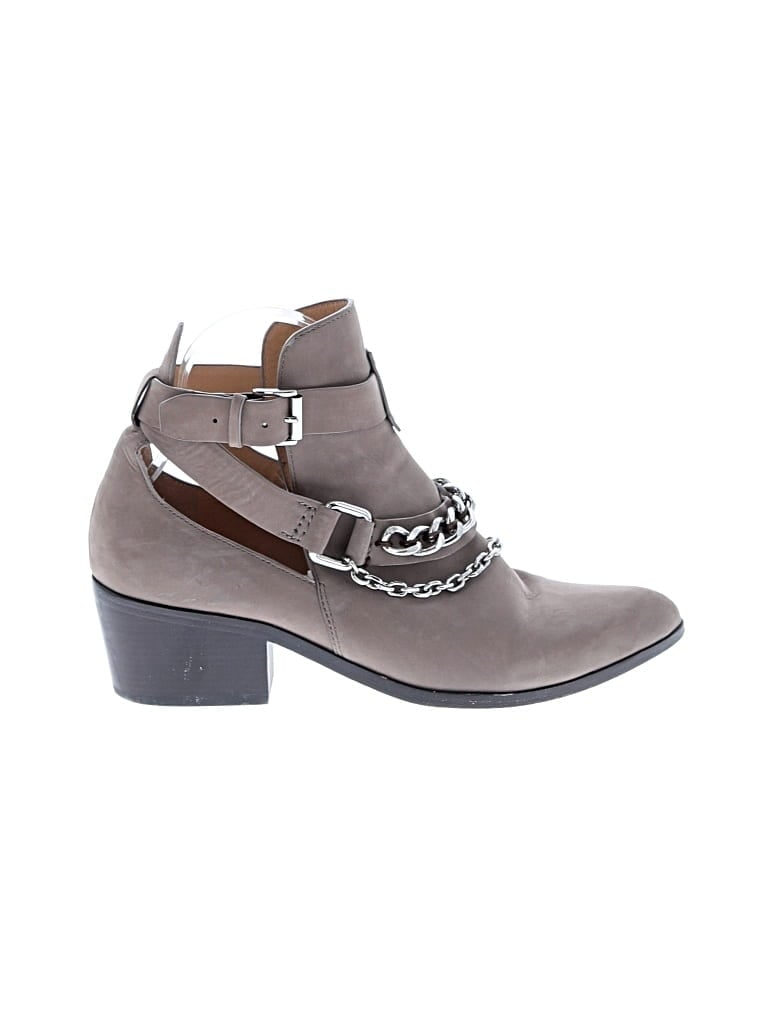 Pre-owned Belle By Sigerson Morrison Ankle Boots In Gray